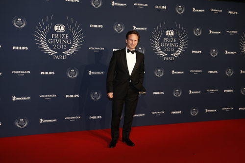 Christian Horner a la entrada de la Gala FIA