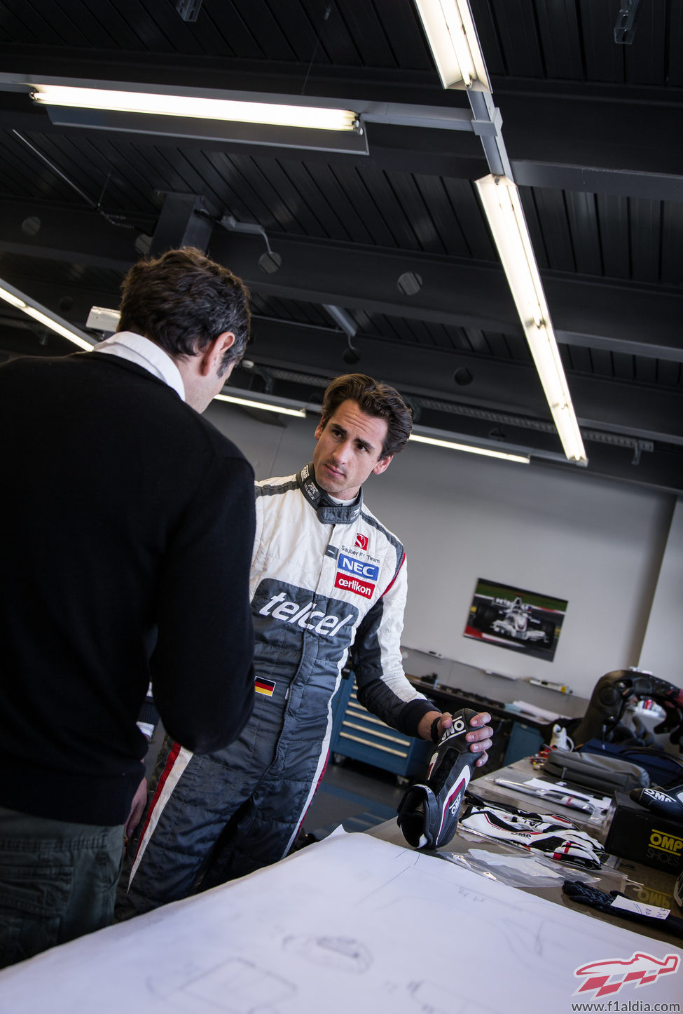 Adrian Sutil, serio en Hinwil