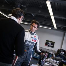 Adrian Sutil, serio en Hinwil