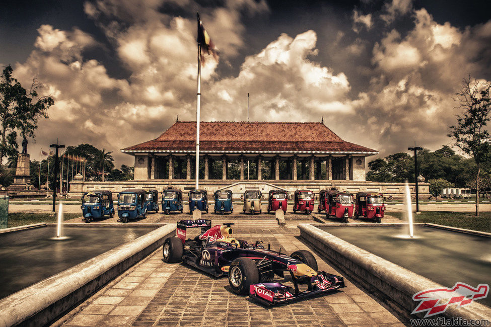 Foto promocional de Red Bull en Sri Lanka