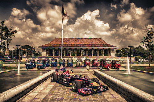 Foto promocional de Red Bull en Sri Lanka