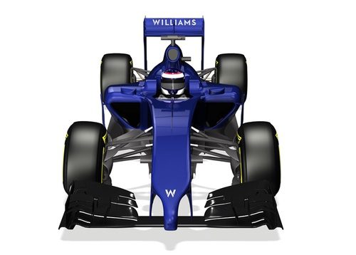 Render frontal del nuevo Williams FW36