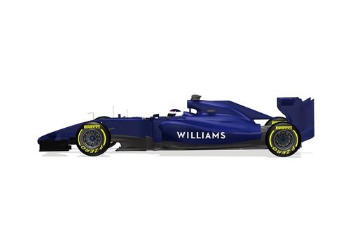Render lateral del nuevo Williams FW36