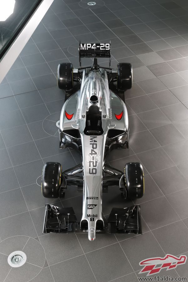 Plano aéreo del McLaren MP4-29