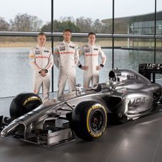 El trio de pilotos de McLaren para 2014