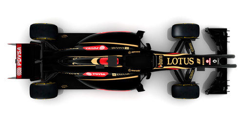 Render superior del nuevo Lotus E22