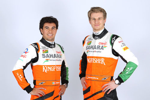 Sergio Pérez y Nico Hülkenberg, pilotos de Force India para 2014