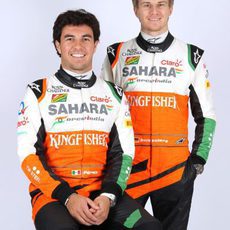 Sergio Pérez y Nico Hülkenberg, compañeros
