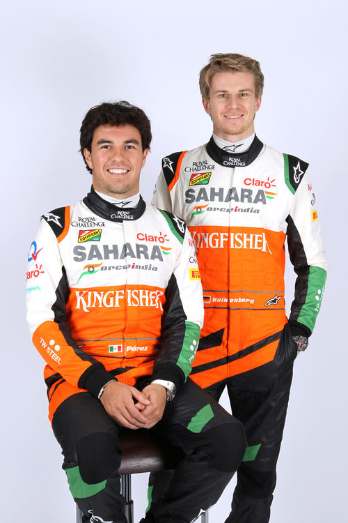 Sergio Pérez y Nico Hülkenberg, compañeros