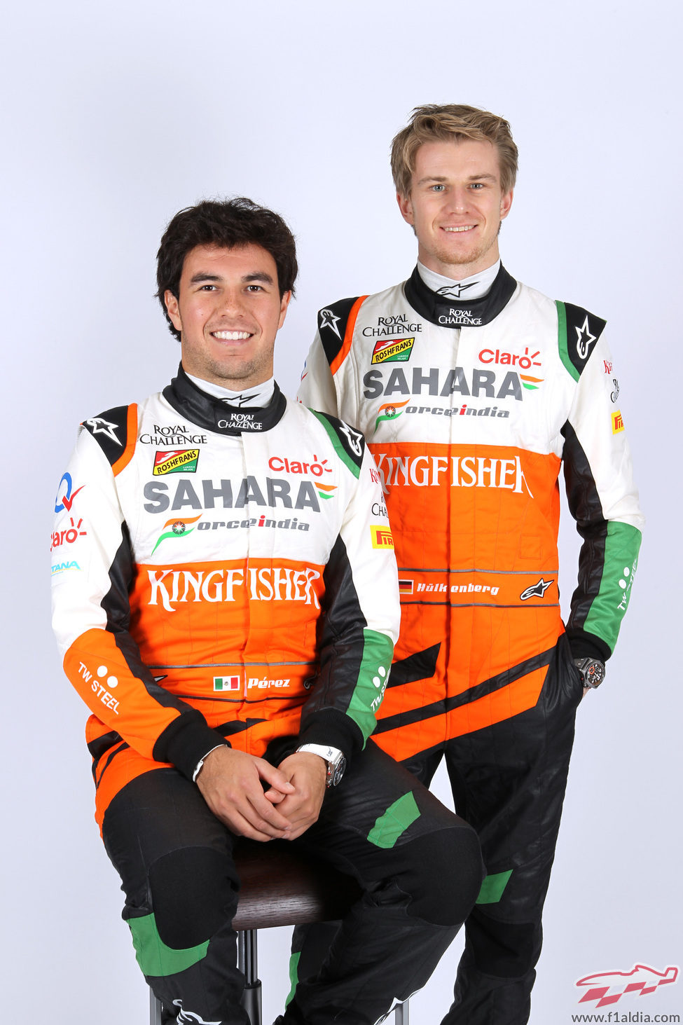 Sergio Pérez y Nico Hülkenberg, compañeros