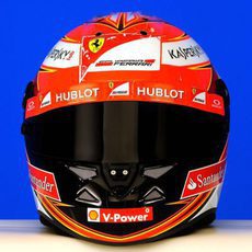 Casco de Kimi Räikkönen para 2014: vista frontal