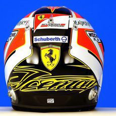 Casco de Kimi Räikkönen para 2014: vista trasera