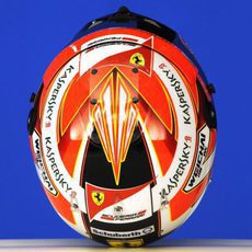 Casco de Kimi Räikkönen para 2014: vista superior