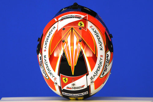 Casco de Kimi Räikkönen para 2014: vista superior