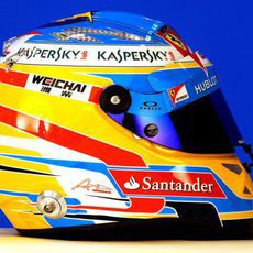 Casco de Fernando Alonso para 2014: vista lateral