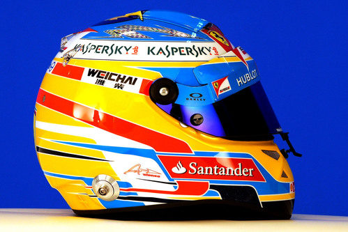 Casco de Fernando Alonso para 2014: vista lateral