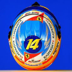 Casco de Fernando Alonso para 2014: vista superior