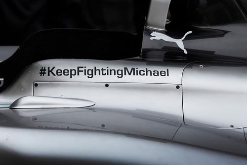Mensaje de apoyo para Michael Schumacher