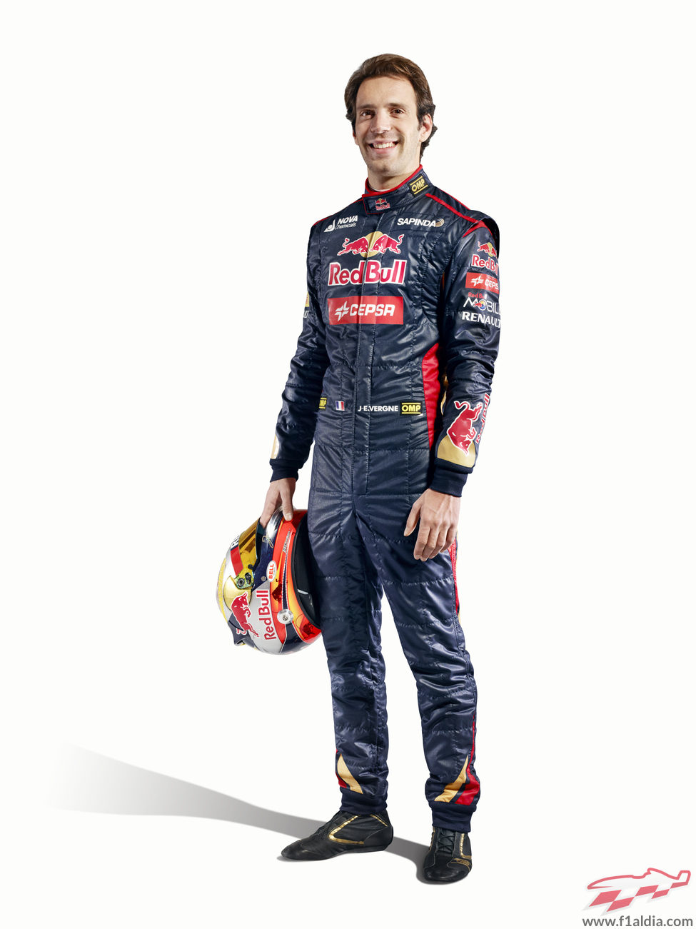 Jean-Éric Vergne con la equipación de Toro Rosso para 2014