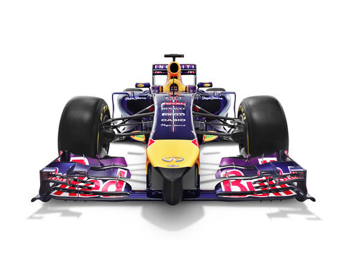 Vista frontal del Red Bull RB10