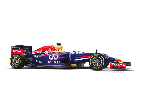 Vista lateral del Red Bull RB10