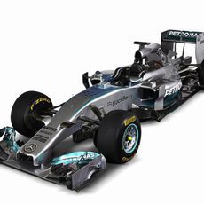 El Mercedes W05 de Hamilton y Rosberg
