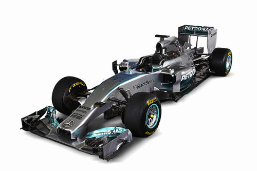 El Mercedes W05 de Hamilton y Rosberg