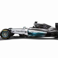 Lateral del Mercedes W05