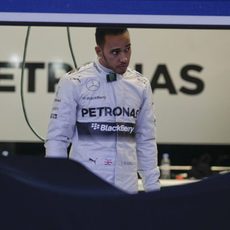 Lewis Hamilton, expectante