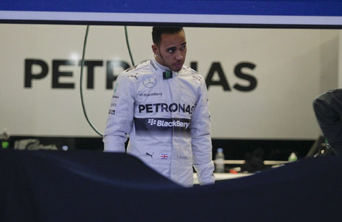 Lewis Hamilton, expectante