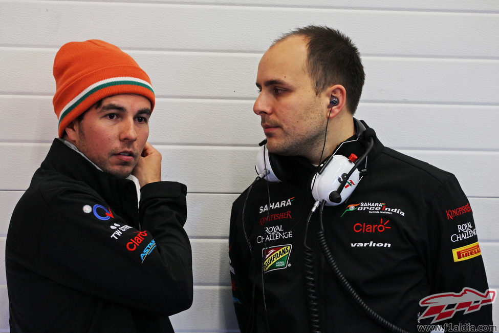 Sergio Pérez con Force India para 2014