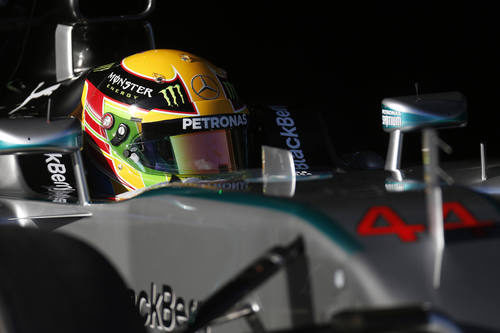 Plano de Lewis Hamilton en el W05