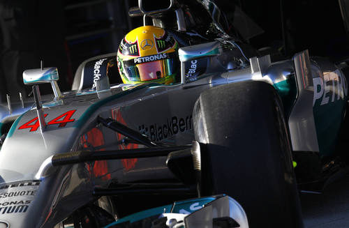 Lewis Hamilton estrena el W05 en Jerez