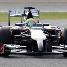 Esteban Gutiérrez con el Sauber C33