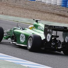 La trasera del Caterham CT05
