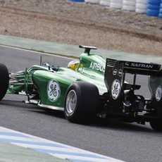 La trasera del Caterham CT05