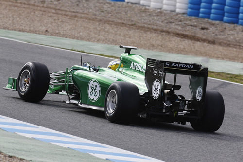 La trasera del Caterham CT05