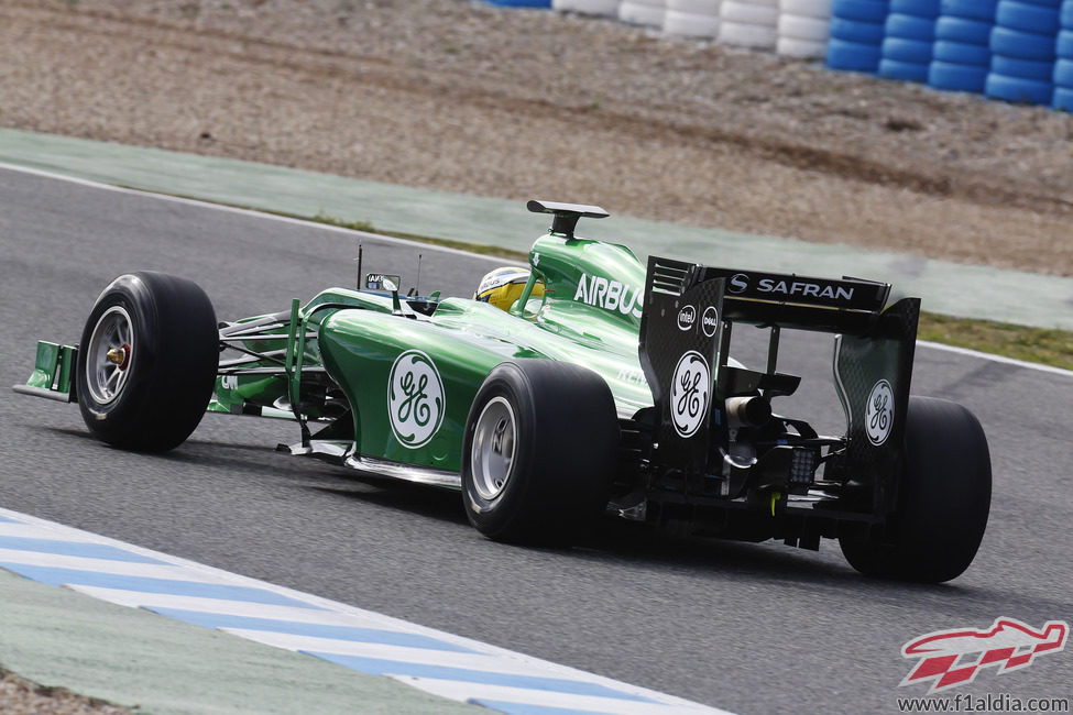 La trasera del Caterham CT05