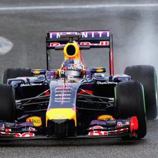 Lluvia para Sebastian Vettel