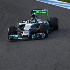 Nico Rosberg pilota el W05