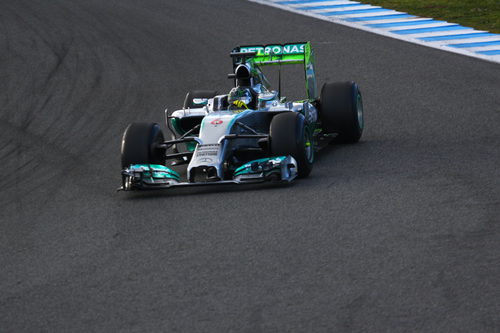 Nico Rosberg pilota el W05