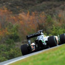 Nico Hülkenberg rueda ya con el Force India