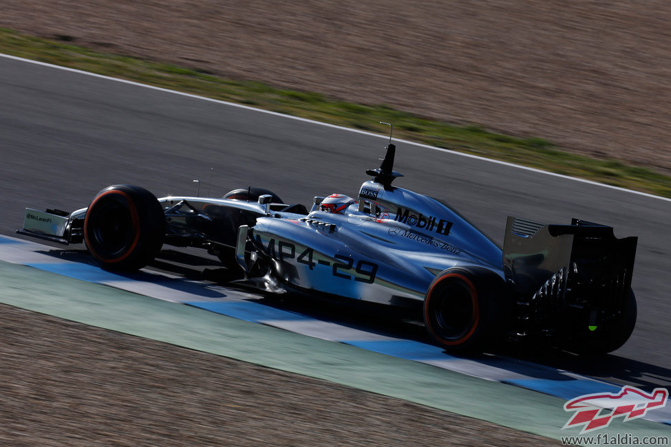 Kevin Magnussen fue el más rápido en el tercer día de test