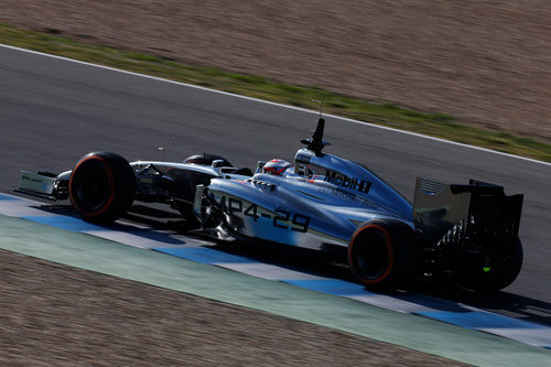 Kevin Magnussen fue el más rápido en el tercer día de test