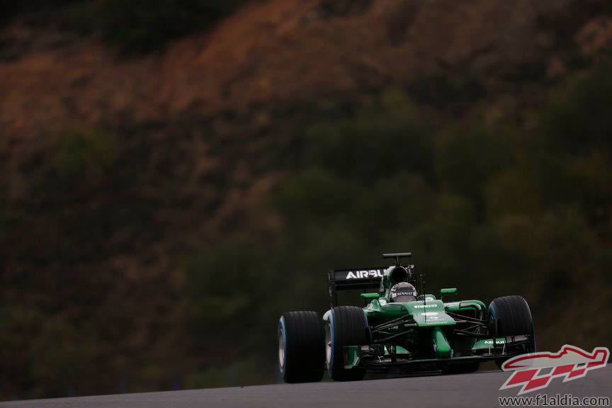 Kamui Kobayashi rueda en Jerez