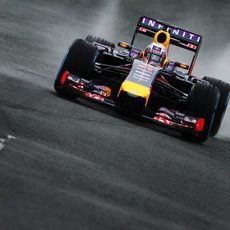 Spray de agua para Daniel Ricciardo