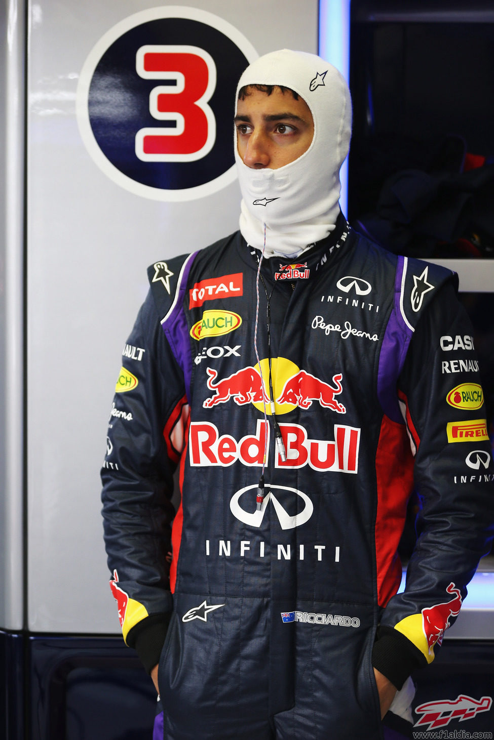 Poca actividad para Daniel Ricciardo