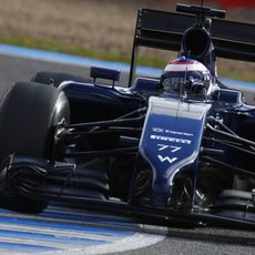 Valtteri Bottas con el FW36 en Jerez