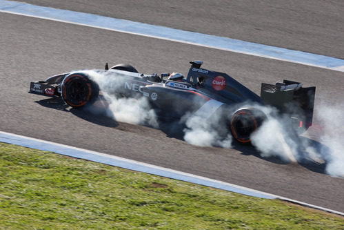 Humo de Adrian Sutil