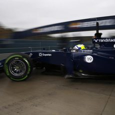 El Williams FW36 rueda en Jerez